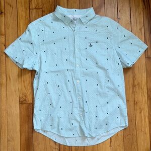 Original Penguin Tiki and Palm Tree Button Down Shirt